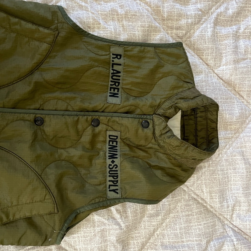 Denim & Supply Ralph Lauren Olive Green Military vest